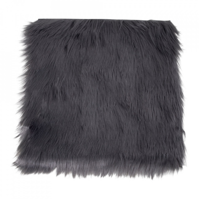 Perna sezut gri din fibre sintetice 40x40 cm Mahia House Nordic