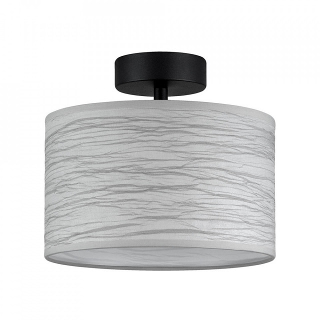Plafoniera gri/neagra din textil si otel Arashi Small Sotto Luce