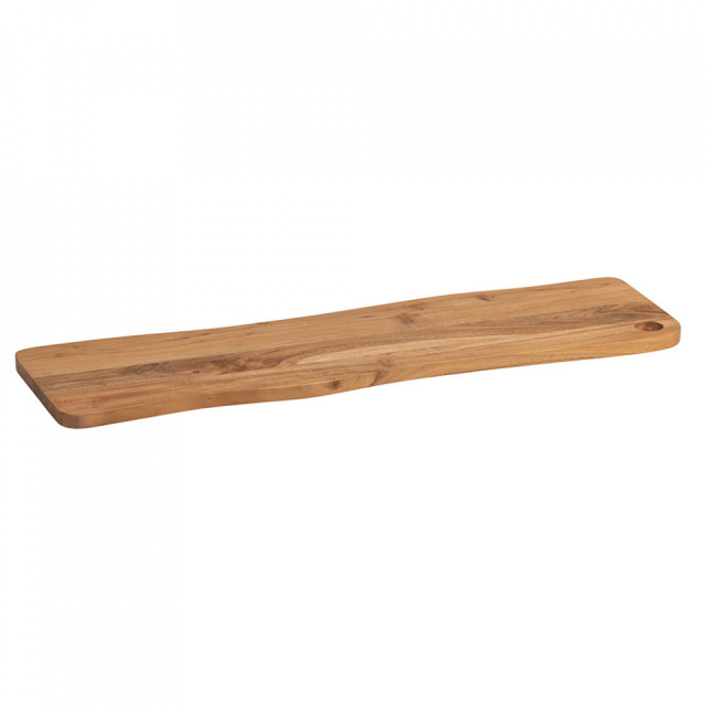 Platou dreptunghiular maro din lemn de salcam 20x68 cm Neil Woood