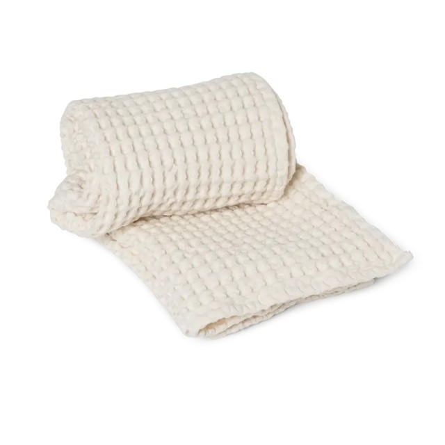 Prosop alb antic din bumbac 50x100 cm Organic Ferm Living