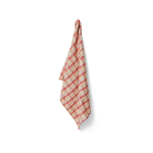 Prosop rosu/crem din fibre naturale 50x70 cm Vida HKliving