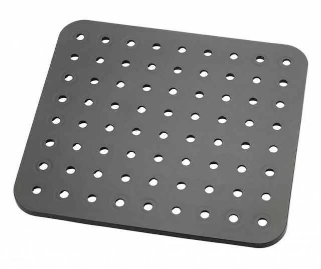 Protectie pentru chiuveta neagra din plastic 28x31 cm Crystal Wenko