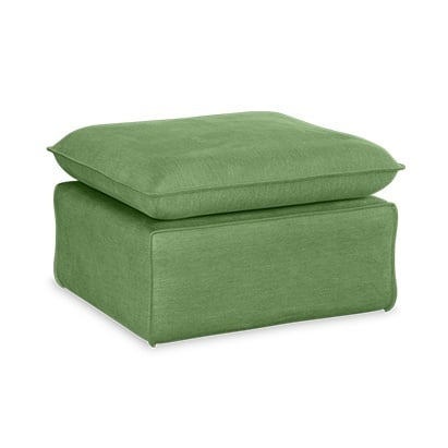 Puf dreptunghiular verde din catifea 65x72 cm Nomad Royal HKliving