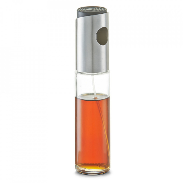 Pulverizator transparent/argintiu din sticla si inox pentru otet si ulei 100 ml Sprayer Zeller
