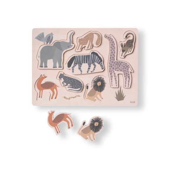 Puzzle multicolor Safari Ferm Living