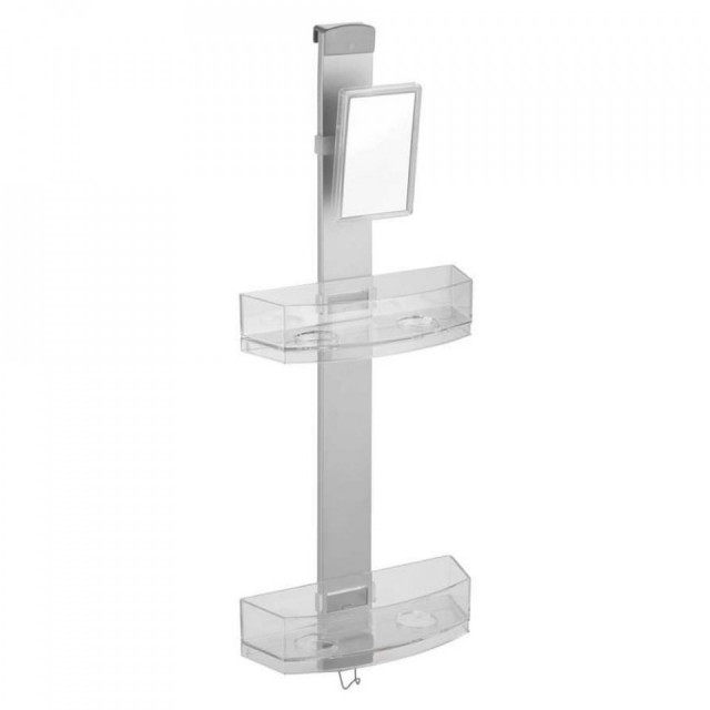 Raft pentru baie argintiu/transparent din metal 25 cm Premium Wenko