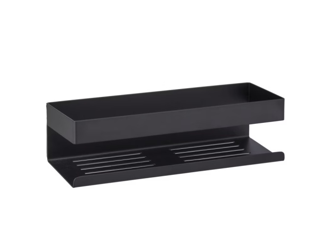 Raft pentru baie negru din metal 30 cm Genova Wenko