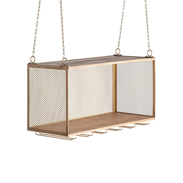 Raft suspendabil auriu din metal 80 cm Alleghe Vical Home