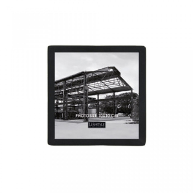Rama foto neagra din metal si sticla 10x10 cm Nora LifeStyle Home Collection