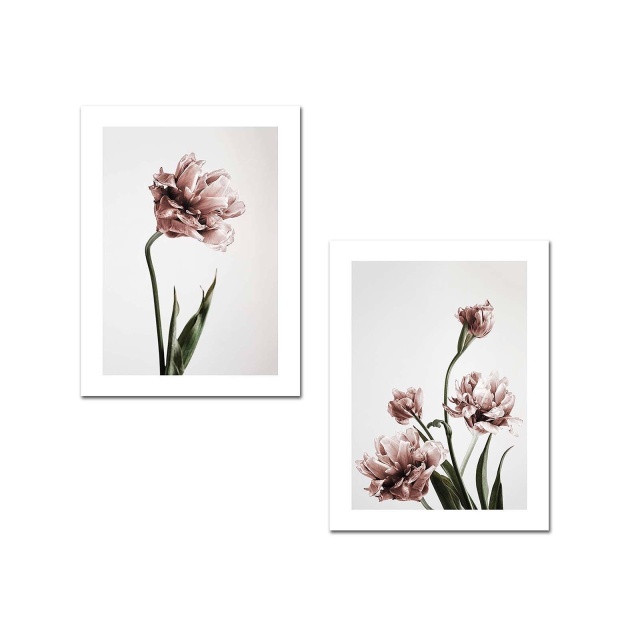 Set 2 tablouri multicolore 40x62 cm Flower The Home Collection