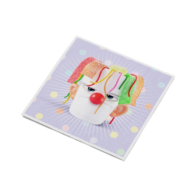 Set 20 servetele multicolor din hartie 13x13 cm Cocktail Happy Happy Tassen