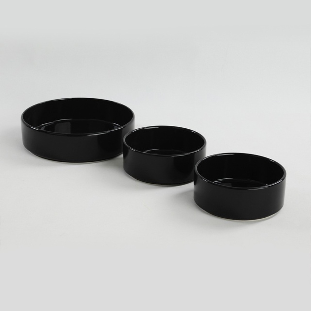 Set 3 boluri negre din ceramica Trevor The Home Collection