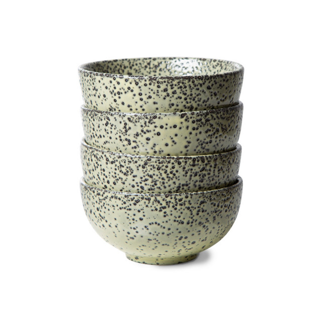 Set 4 boluri verzi din ceramica 13 cm Gradient HKliving