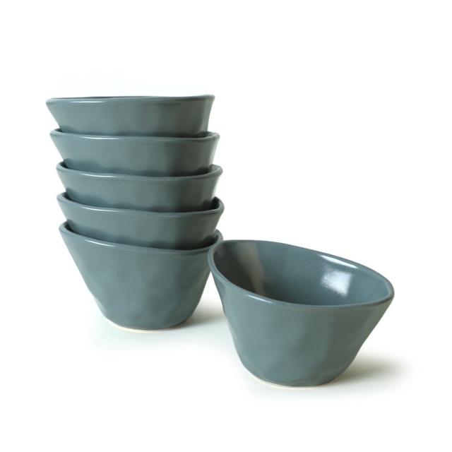 Set 6 boluri pentru aperitive verzi din ceramica 12 cm Tarh The Home Collection