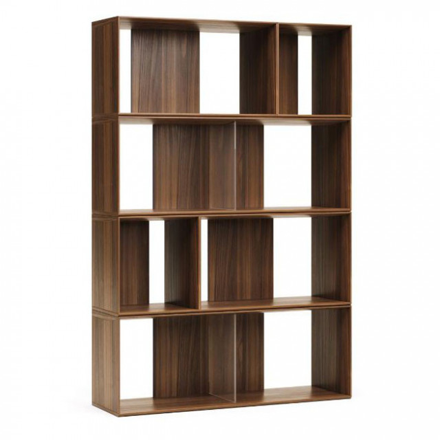 Set 6 etajere modulare maro 152 cm Litto Walnut Kave Home