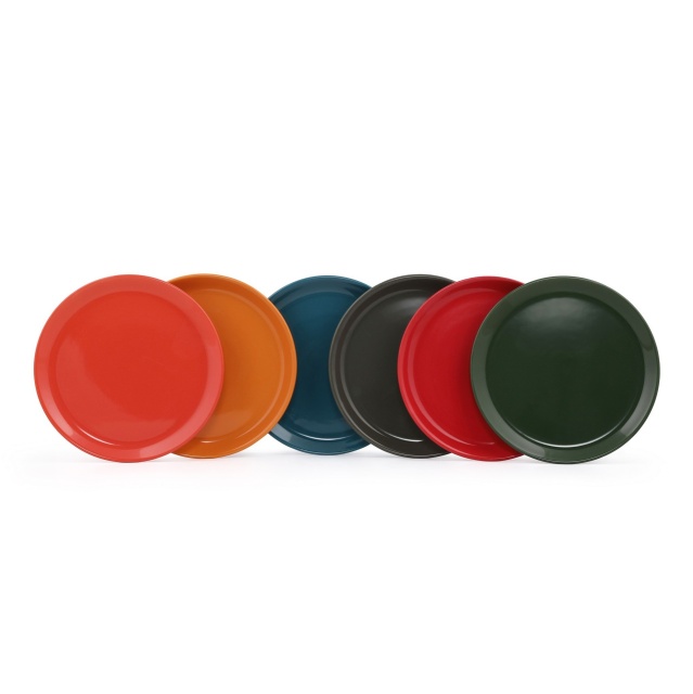 Set 6 farfurii pentru desert multicolore din ceramica 20 cm Vid The Home Collection