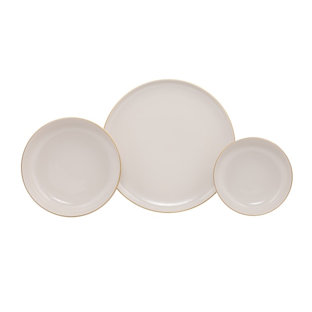 Set de masa 18 piese crem din ceramica Detred The Home Collection