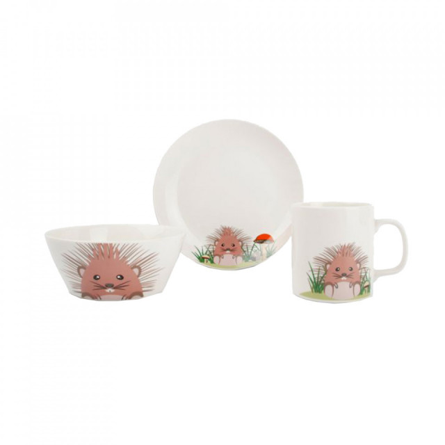 Set de masa 3 piese pentru copii din ceramica Hedgehog Aerts