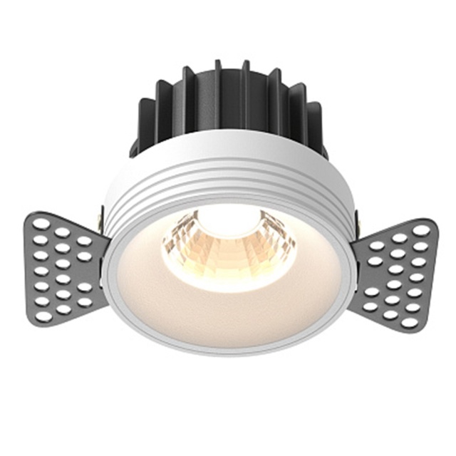 Spot alb din metal cu LED Downlight Round 4 Maytoni