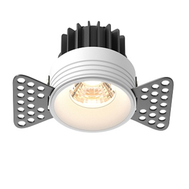 Spot alb din metal cu LED Downlight Round Maytoni