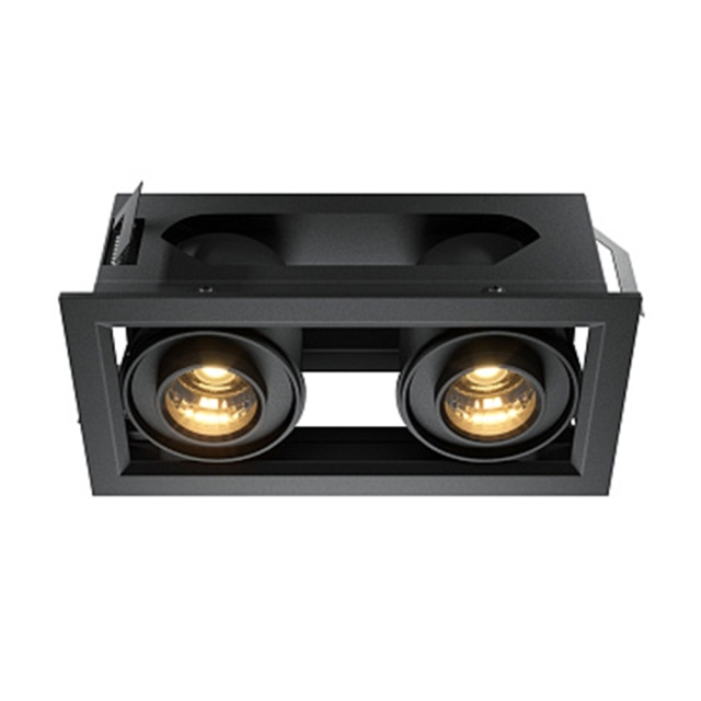 Spot negru din metal cu 2 LED-uri Downlight Modern Maytoni