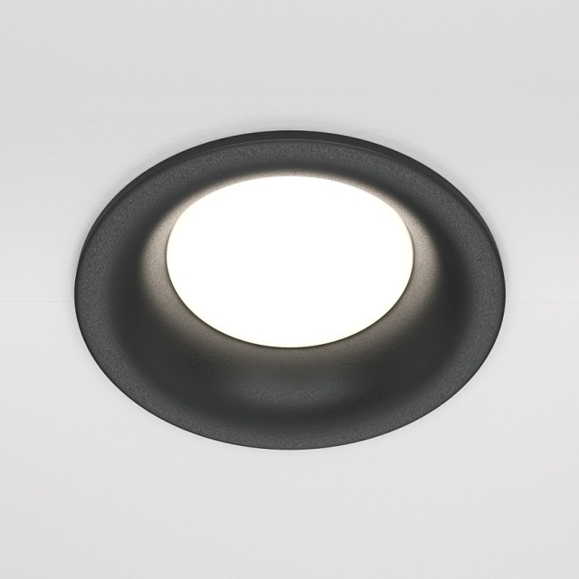 Spot negru din metal Downlight Slim Maytoni