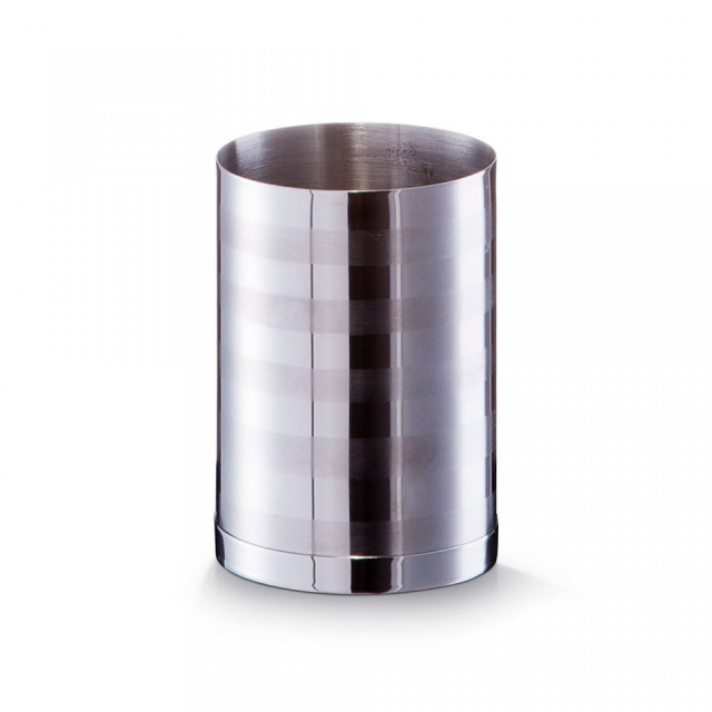 Suport argintiu din inox 7x10 cm pentru periuta dinti Timeless Design Cup Zeller
