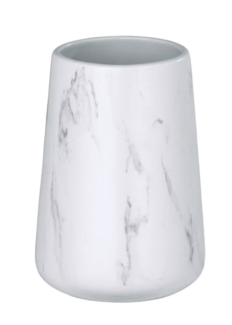Suport pentru periuta de dinti alb/gri din ceramica 9x12 cm Adrada Wenko