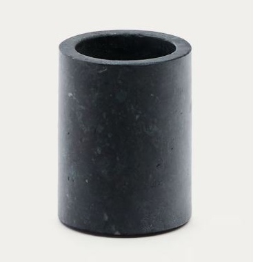 Suport pentru periuta de dinti verde din marmura 8x10 cm Elenei Kave Home