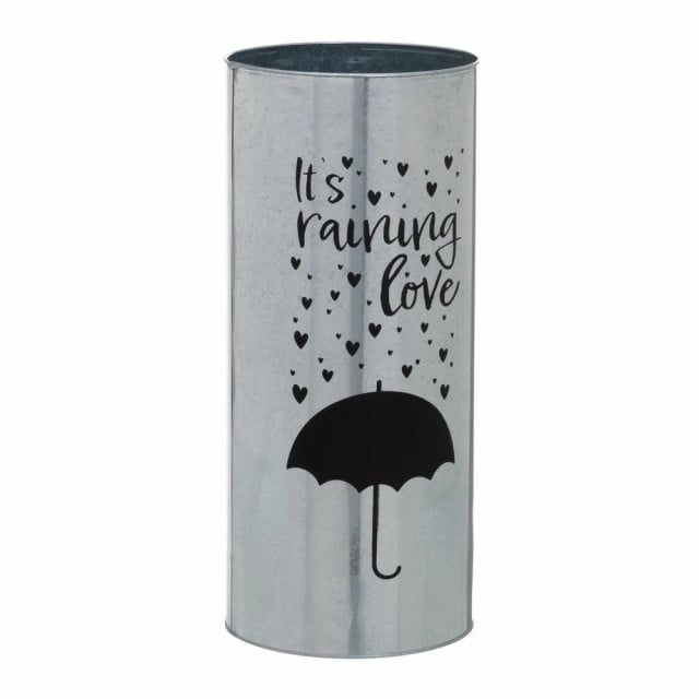 Suport pentru umbrela argintiu din metal 46 cm Love The Home Collection