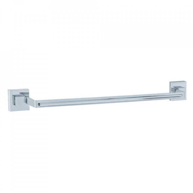 Suport prosoape argintiu din metal 61 cm Vacuum Loc Quadro Wenko