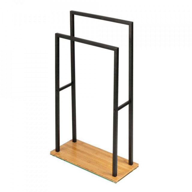 Suport prosoape negru/maro din metal 46 cm Bambusa Wenko