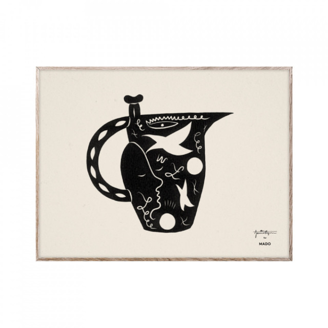 Tablou cu rama din lemn de stejar 30x40 cm Jarkatan Paper Collective
