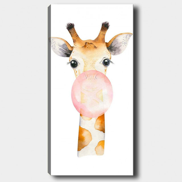 Tablou multicolor din fibre naturale 30x80 cm Giraffe The Home Collection