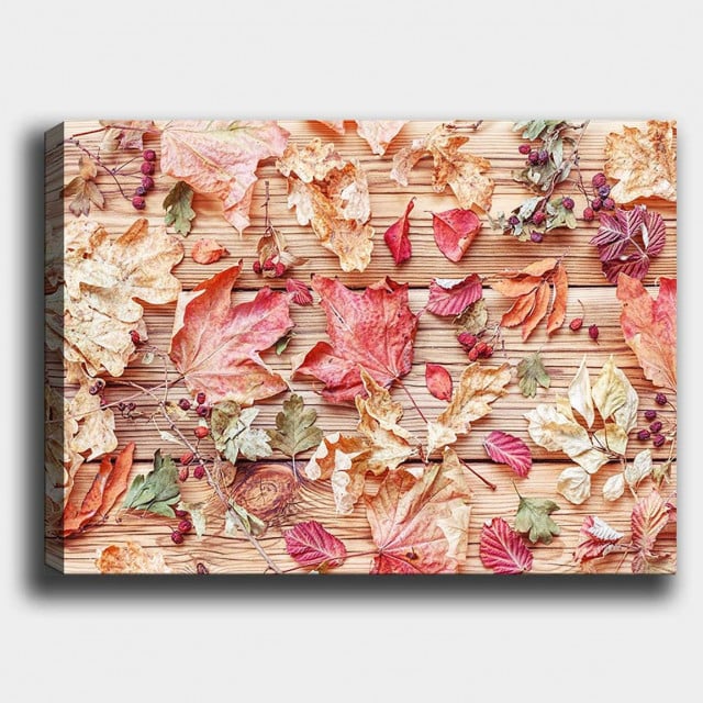 Tablou multicolor din fibre naturale 70x100 cm Leaves The Home Collection