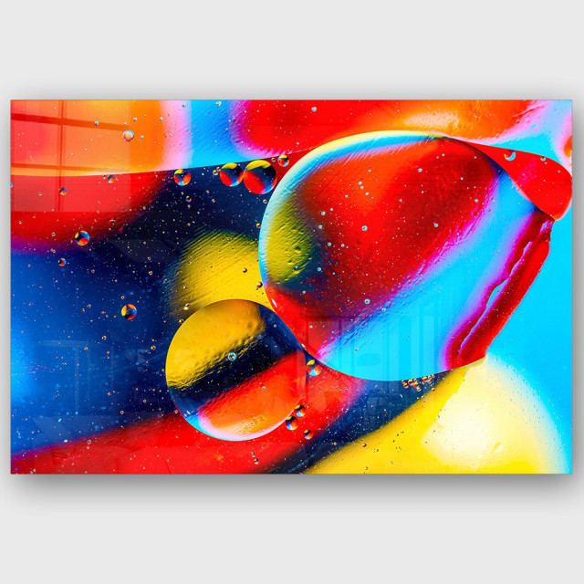 Tablou multicolor din sticla 70x100 cm Imagination The Home Collection