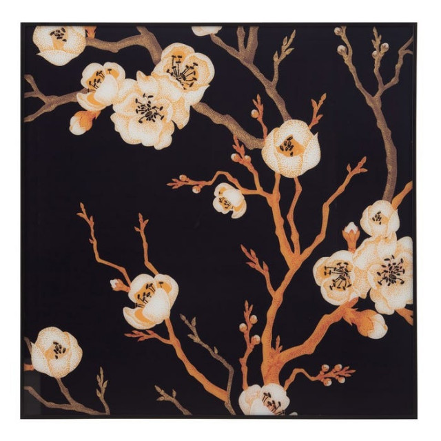Tablou multicolor din sticla si aluminiu 80x80 cm Malta The Home Collection