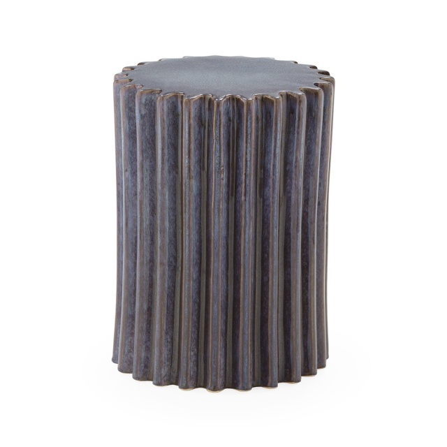Taburet decorativ albastru din ceramica 33 cm Imperial Thai Natura