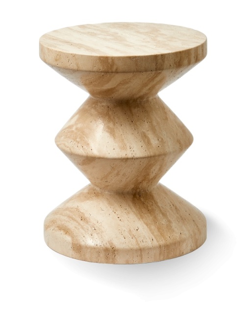 Taburet rotund maro din piatra 36 cm Zig Zag Pols Potten