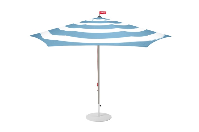 Umbrela soare albastra din fibre sintetice Stripesol Base Grey Fatboy