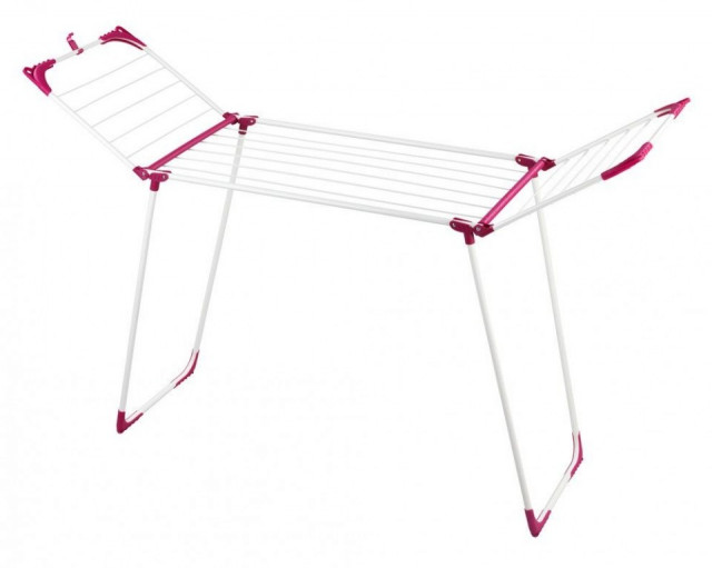 Uscator rufe alb/rosu bordo din metal Summer Dry Wenko