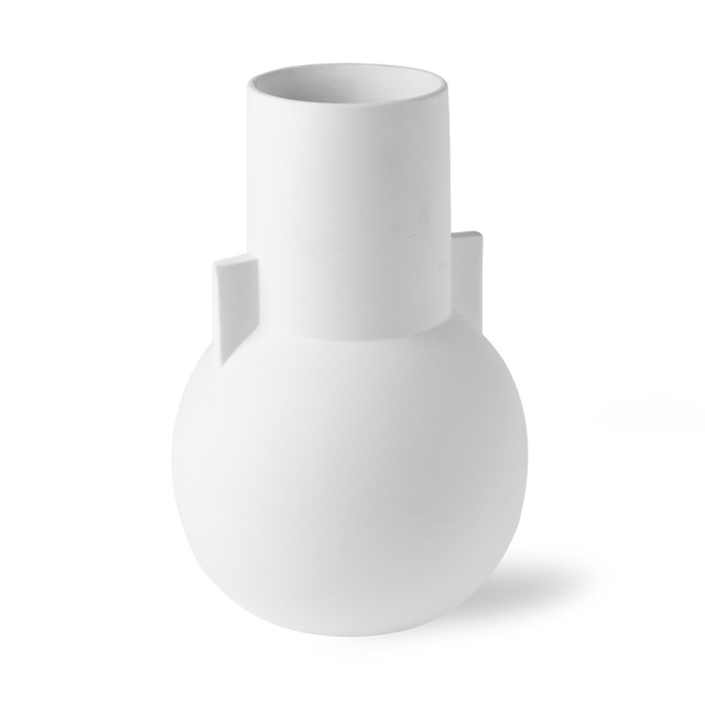 Vaza alba din ceramica 26 cm Saviko HKliving