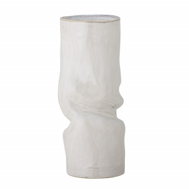 Vaza alba din ceramica 30 cm Araba Bloomingville