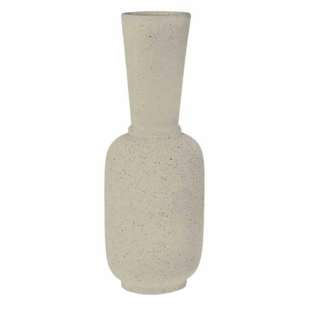 Vaza decorativa bej nisipiu din ceramica 33 cm Alicante Riverdale