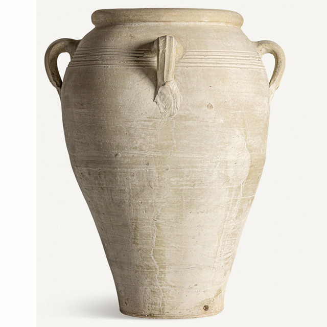 Vaza decorativa crem din ceramica 100 cm Kansara Play Vical Home