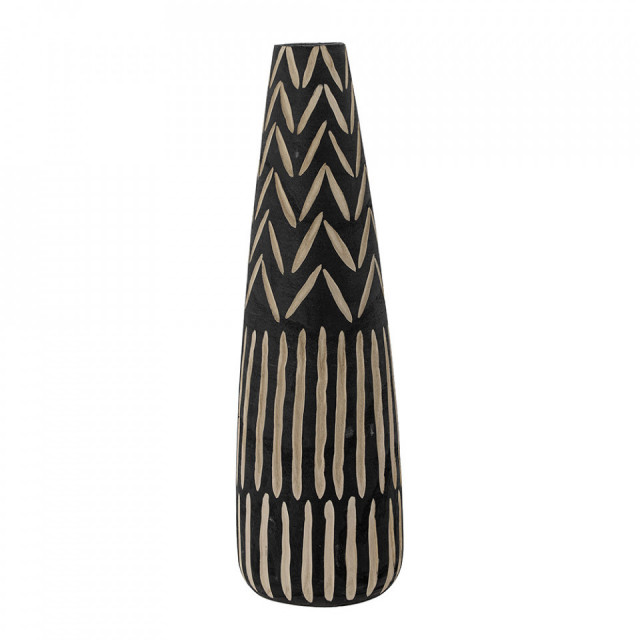 Vaza decorativa neagra din lemn 60 cm Noami Creative Collection
