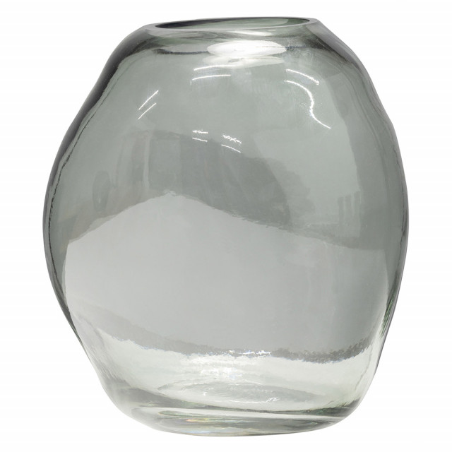 Vaza verde din sticla 22 cm Elio Woood