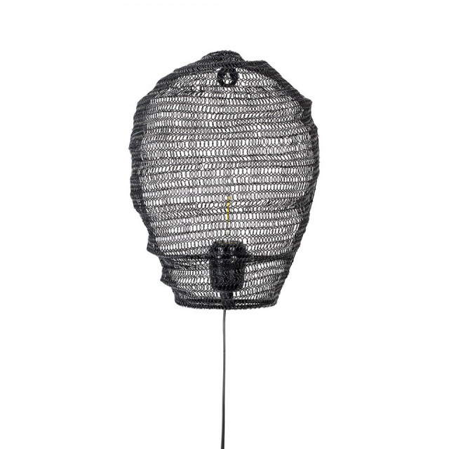 Aplica neagra din fier Lena The Home Collection