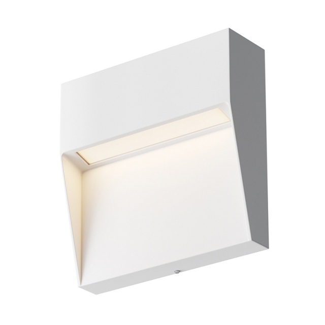 Aplica pentru exterior alba din metal cu LED Mane Square Maytoni