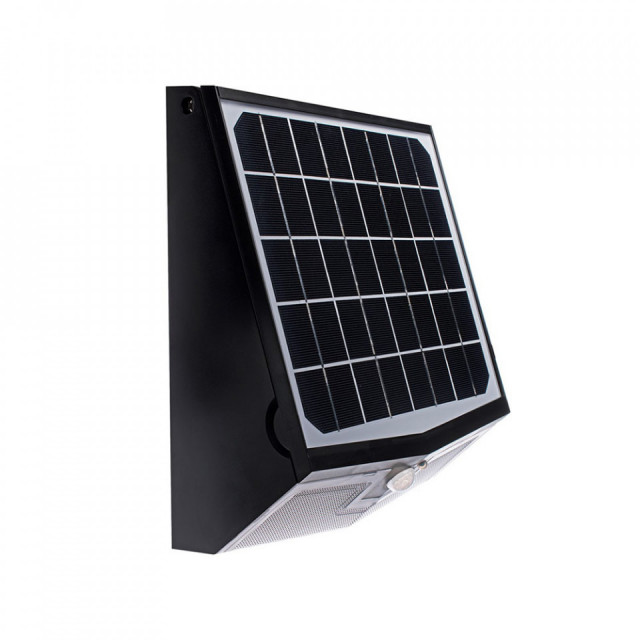 Aplica solara cu senzor pentru exterior neagra Transformer L Milagro Lighting